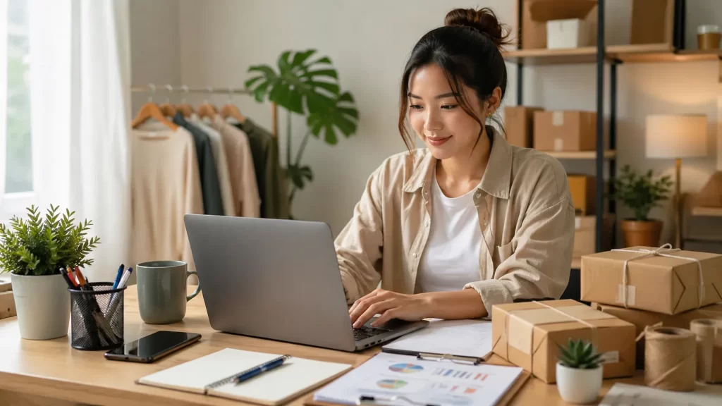 Een rustige thuiswerkplek voor het opbouwen van een eigen bedrijf naast een vaste baan.